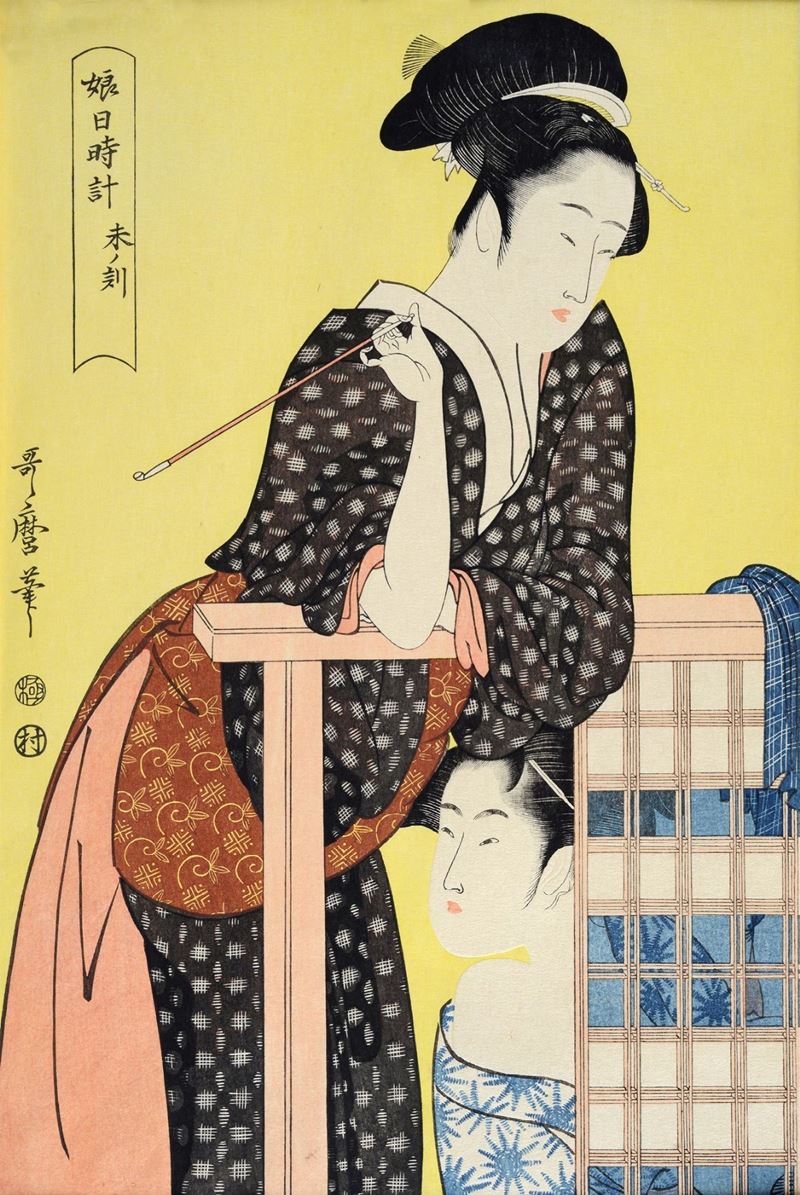 Kitagawa Utamaro - Due Dame