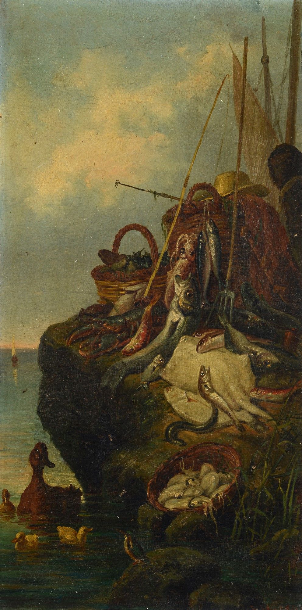Anonimo, XIX Sec. - Coppia di Dipinti