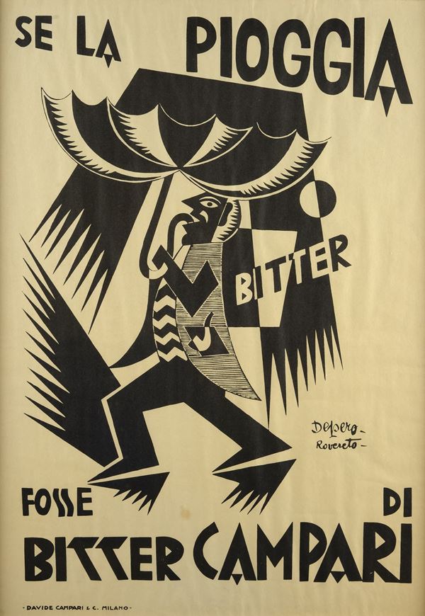 Fortunato Depero - Se la pioggia fosse di Bitter Campari