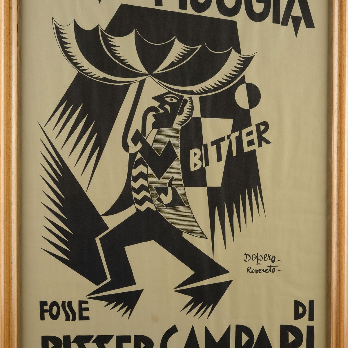 Fortunato Depero - Se la Pioggia Fosse di Bitter Campari