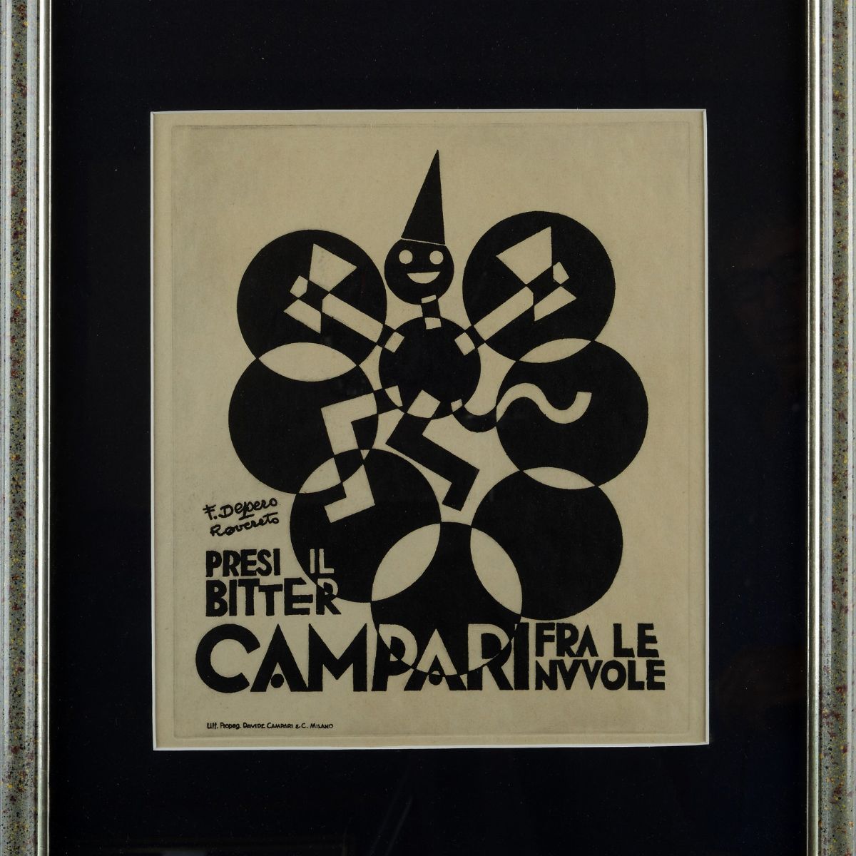 Fortunato Depero - Presi il Bitter Campari fra le Nuvole