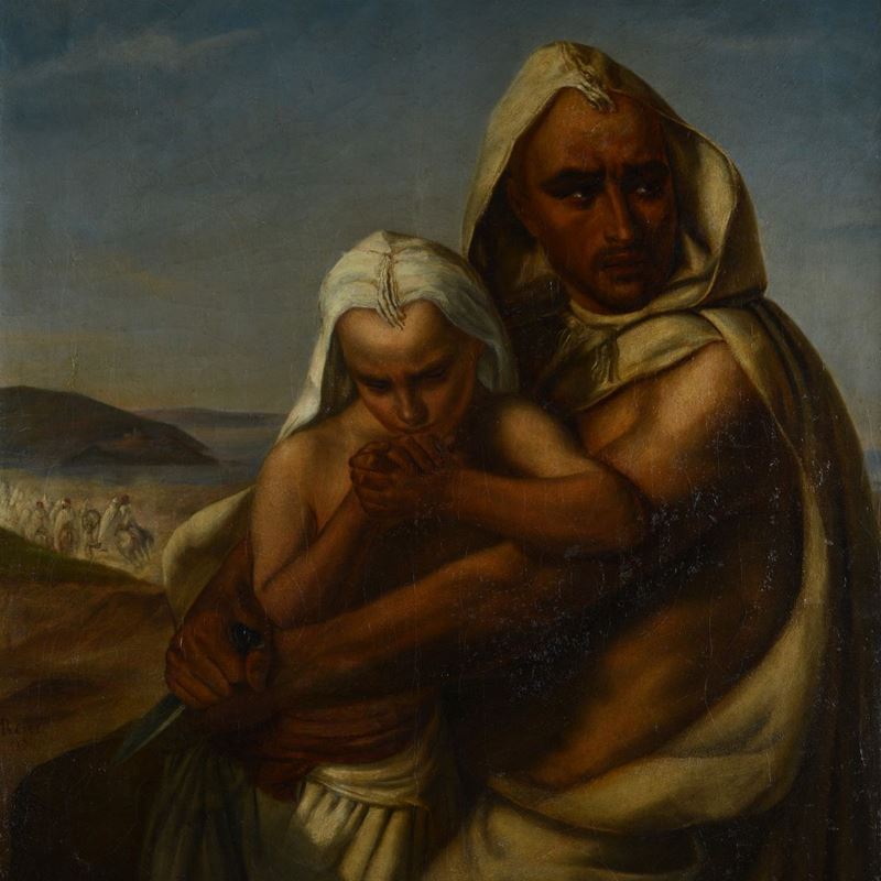 Anonimo Orientalista, XIX Sec. - Padre e Figlio
