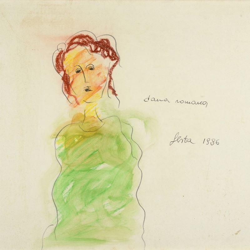 Tano Festa - Dama Romana
