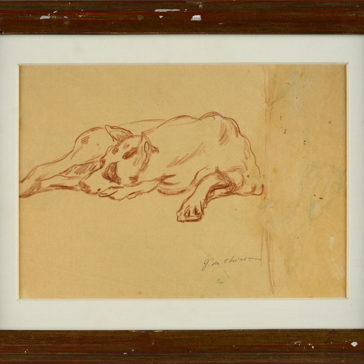 Giorgio De Chirico - Studio di Cane (fronte e Retro)
