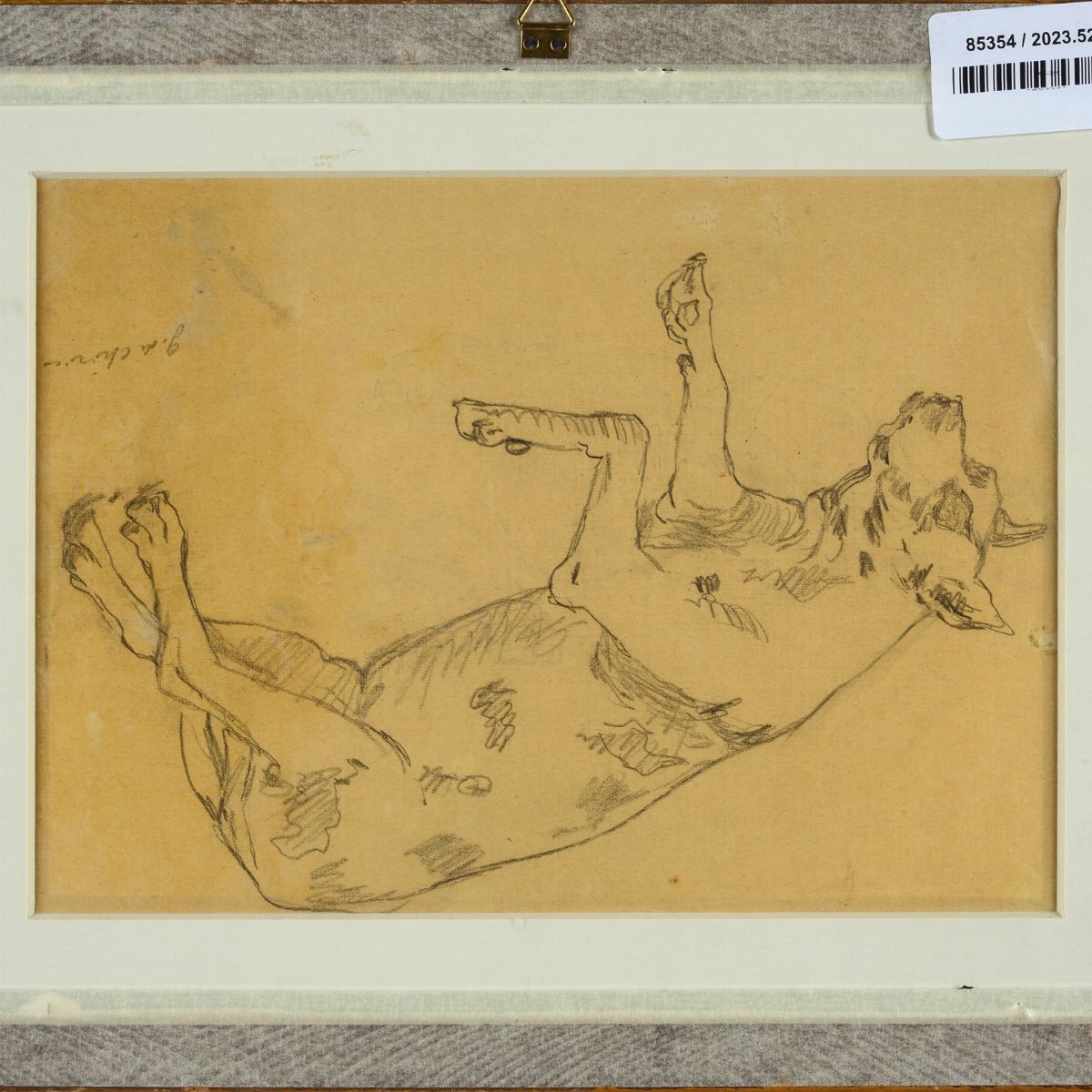 Giorgio De Chirico - Studio di Cane (fronte e Retro)