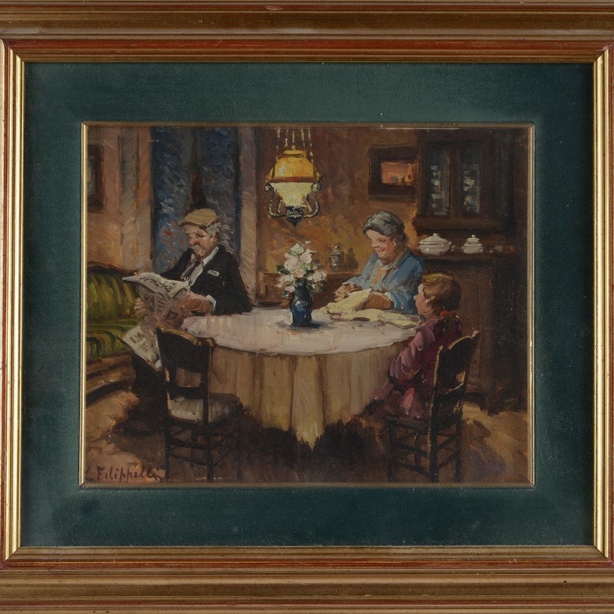 Cafiero Filippelli - Interno con Figure