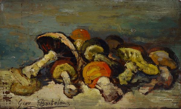 Giovanni Bartolena - Natura morta con funghi