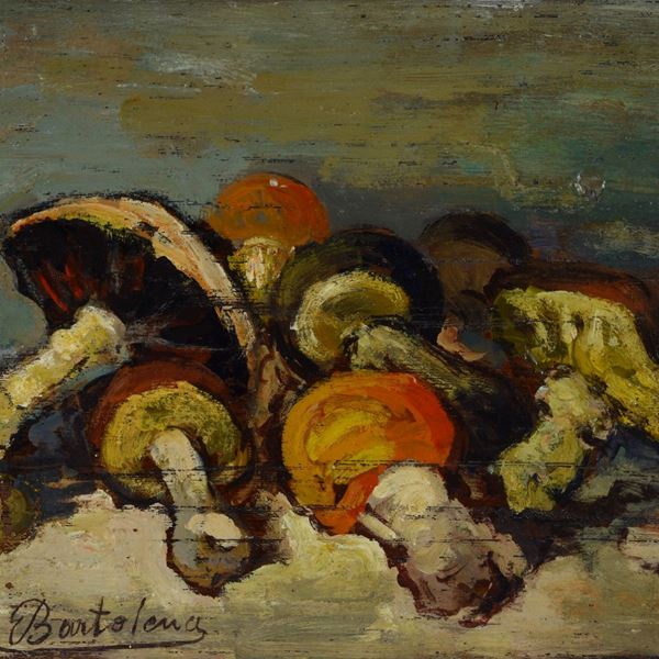 Giovanni Bartolena - Natura morta con funghi