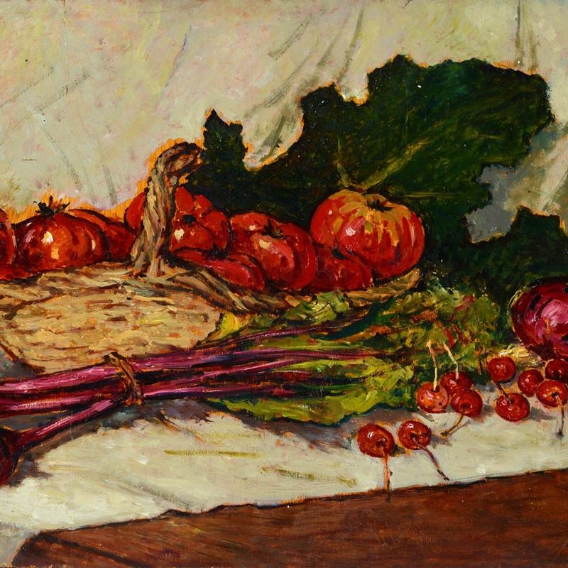 Giovanni Bartolena - Natura Morta con Cipolle