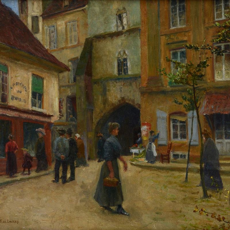 Fernand De Launay - Scorcio Parigino