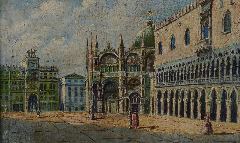 Anonimo, XIX Sec. - Piazza San Marco