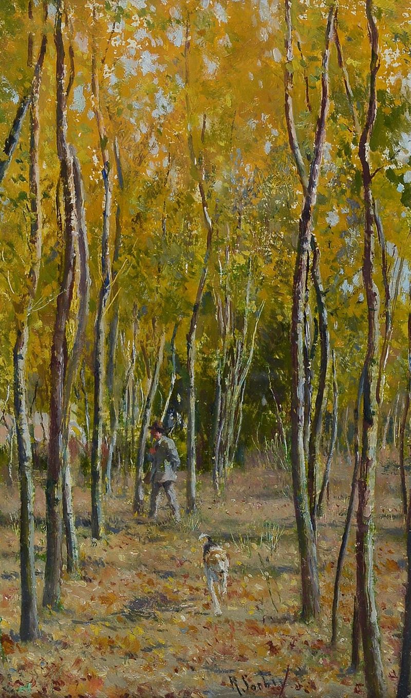Raffaello Sorbi - Alberi e Figura