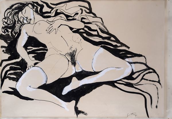 Renato Guttuso - Female nude