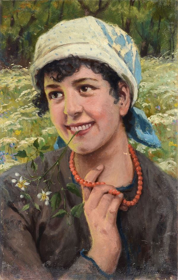 Adolfo Belimbau - Portrait of a peasant woman