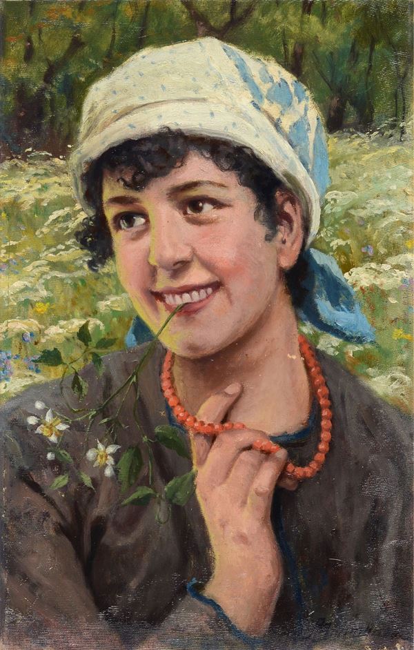 Adolfo Belimbau - Portrait of a peasant woman