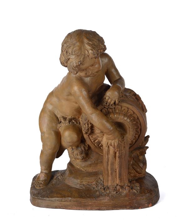 Putto with vase
