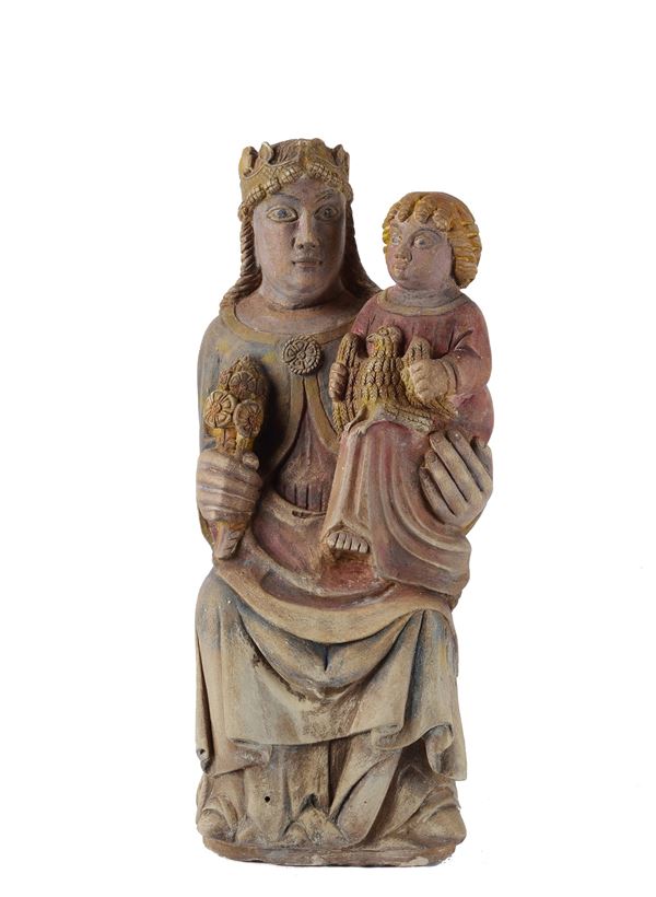 Ancient Madonna enthroned with Child