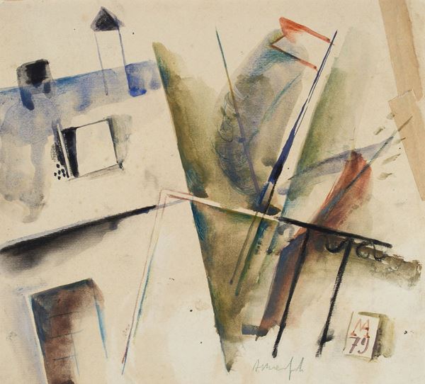 Alberto Manfredi - House and flag