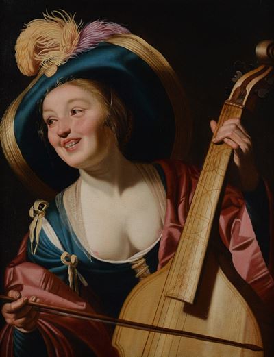Giovane Donna con Viola da Gamba