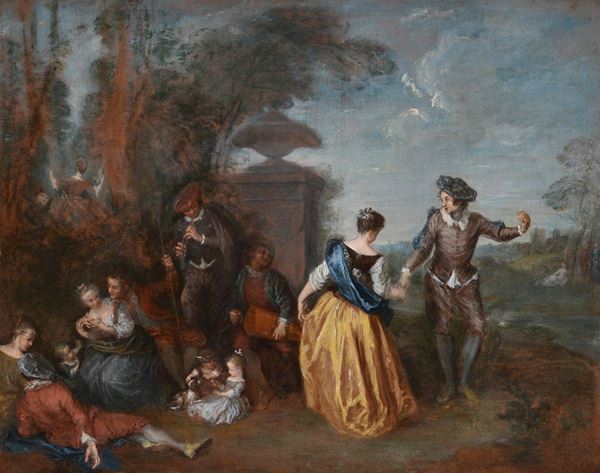 Attr. a Antoine Watteau - Country festival