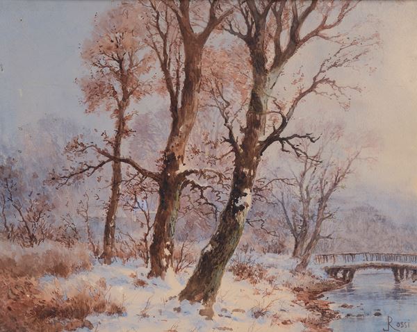 Luigi Rossi - Snowy landscape