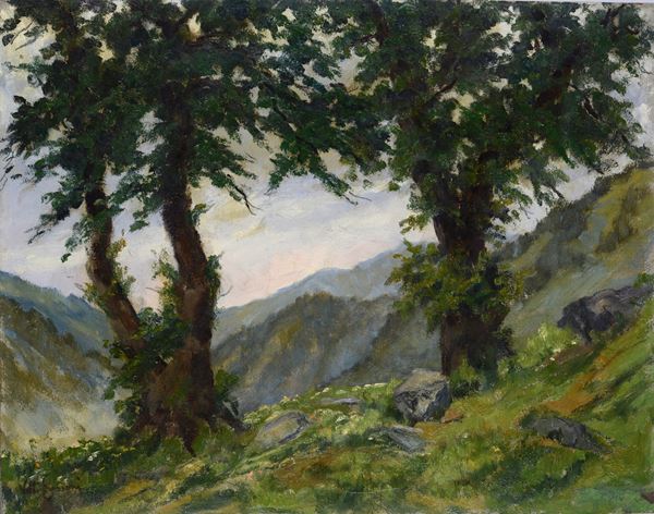 Vittorio Gussoni - Landscape with trees