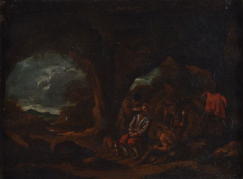 Scuola dei Bamboccianti, XVII Sec. - Scena di Genere