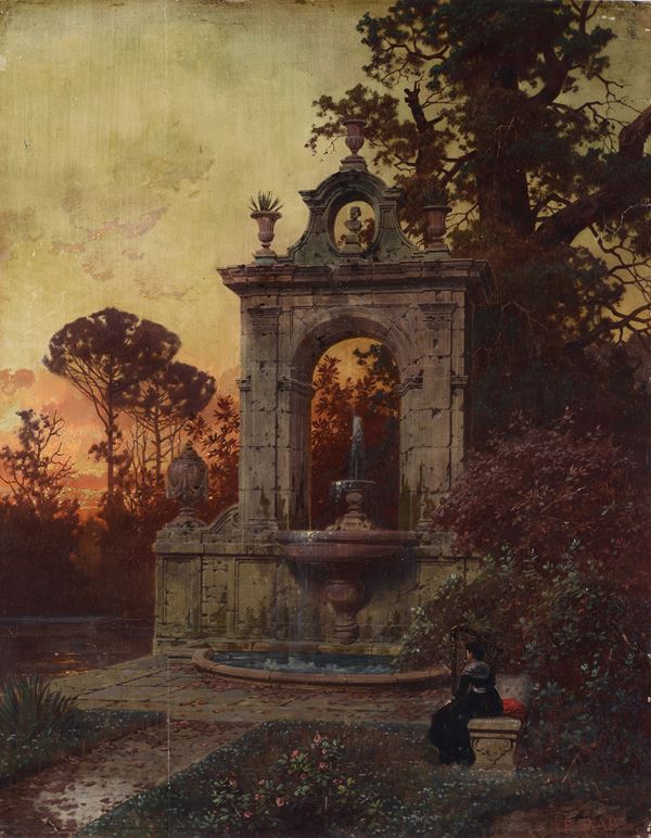 Ferdinand Knab - The park fountain