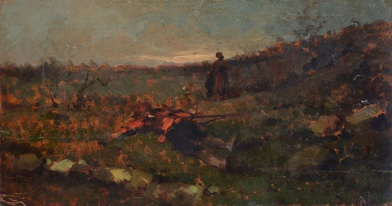 Attr. a Girolamo Induno - Il Caduto