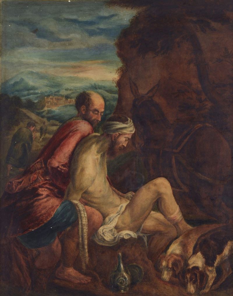 Anonimo, XIX Sec. - Il Buon Samaritano da Jacopo Bassano