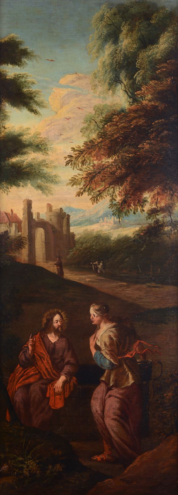 Anonimo, XVII sec. - Samaritana al pozzo