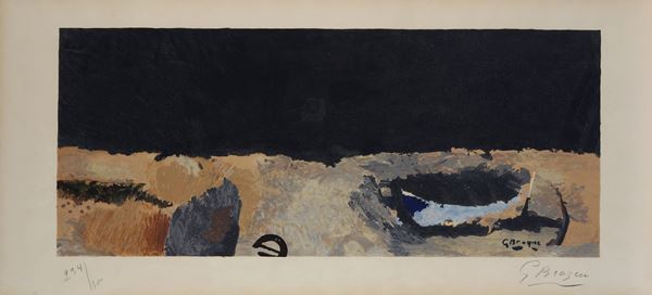 Georges Braque : La Barque sur La Greve  (1955)  - Litografia - Asta ARTE MODERNA E CONTEMPORANEA - II - Galleria Pananti Casa d'Aste