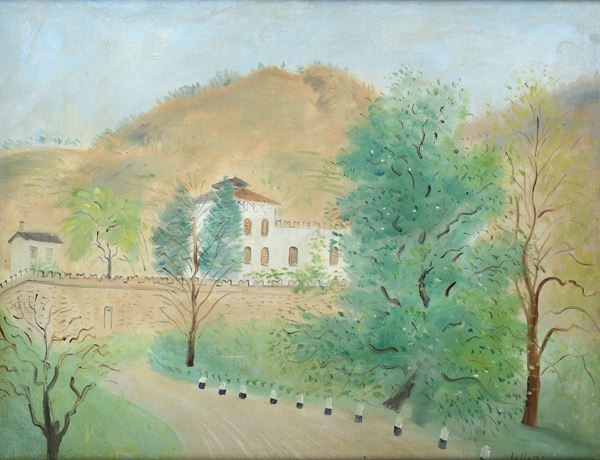 Umberto Lilloni - Landscape in Bellagio