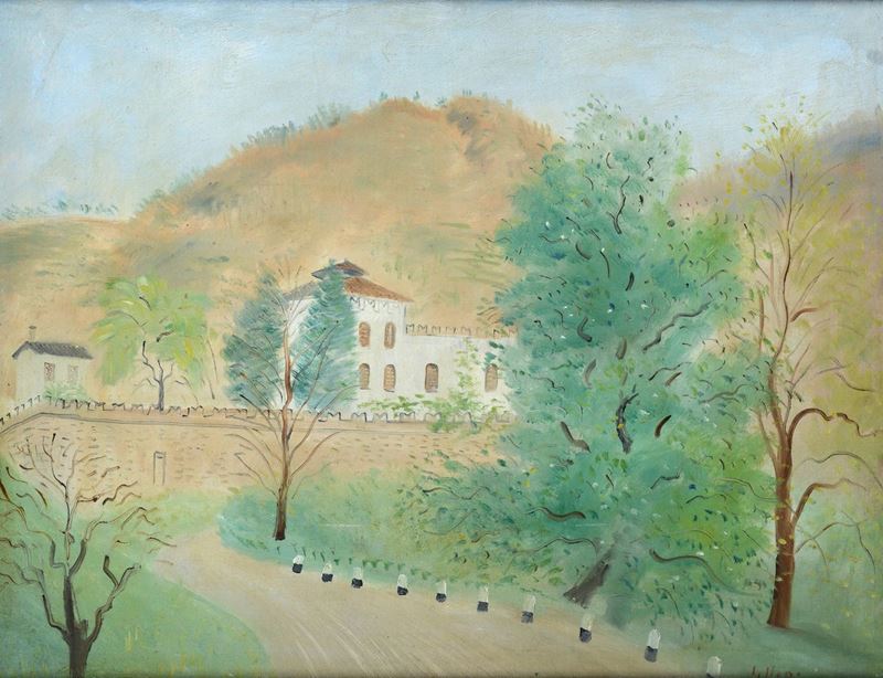 Umberto Lilloni - Paesaggio a Bellagio