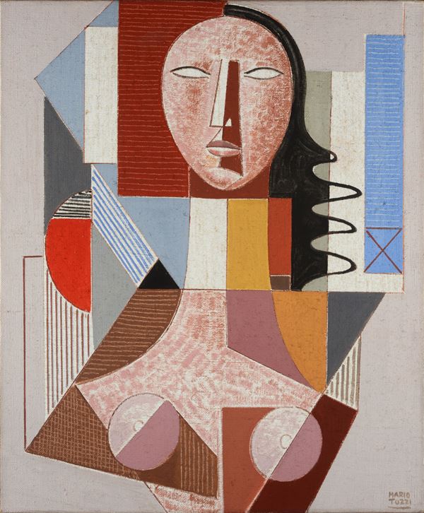 Mario Tozzi - Composition with female bust