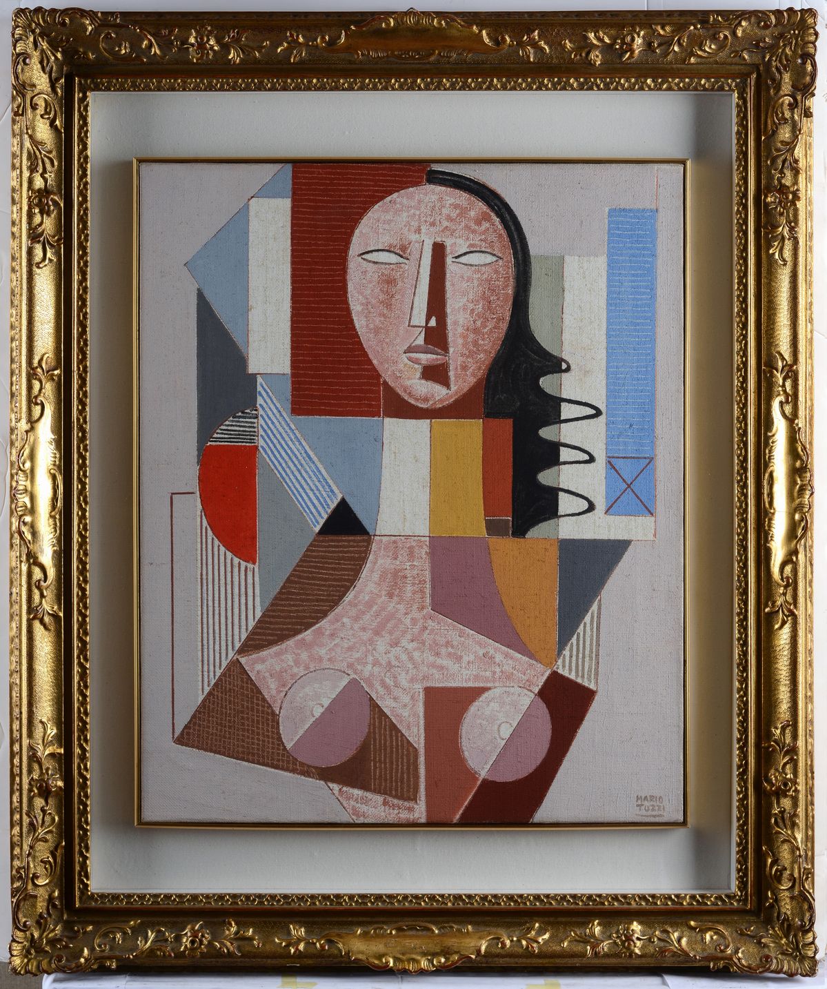Mario Tozzi - Composizione con Busto Femminile