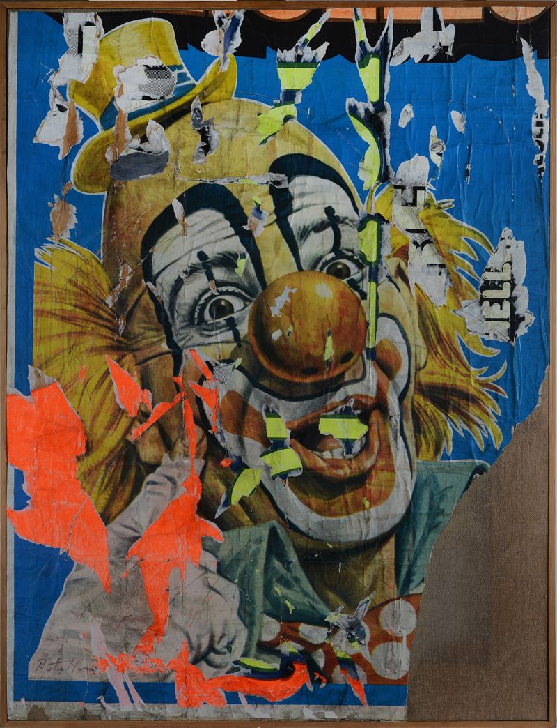 Mimmo Rotella - Il Pagliaccio