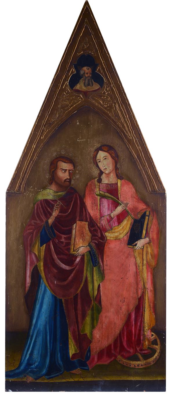 Anonimo, XIX sec. - Two saints