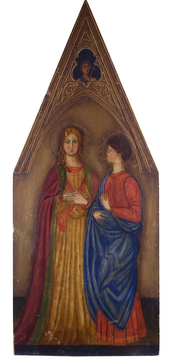 Anonimo, XIX sec. - Two saints