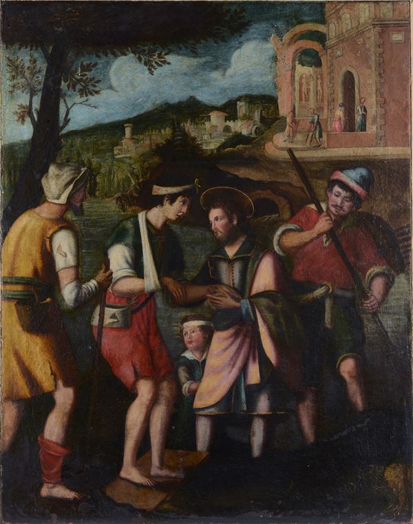 Anonimo, XVII sec. - Saint Rocco cures the sick