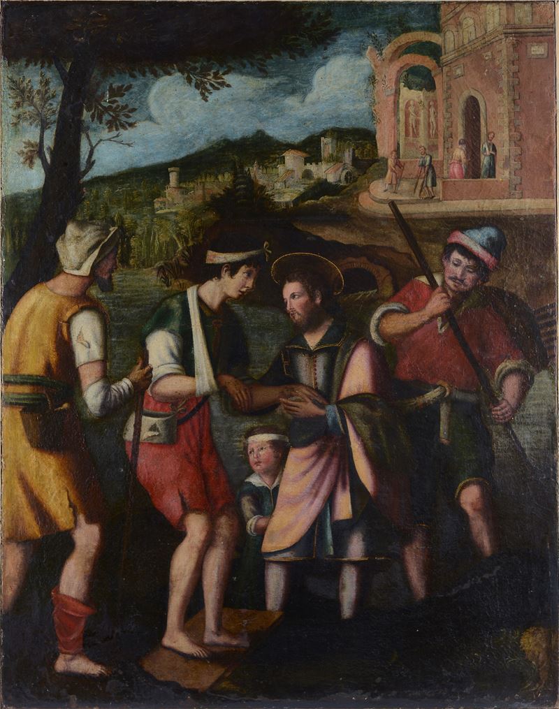 Anonimo, XVII Sec. - San Rocco Cura gli Infermi