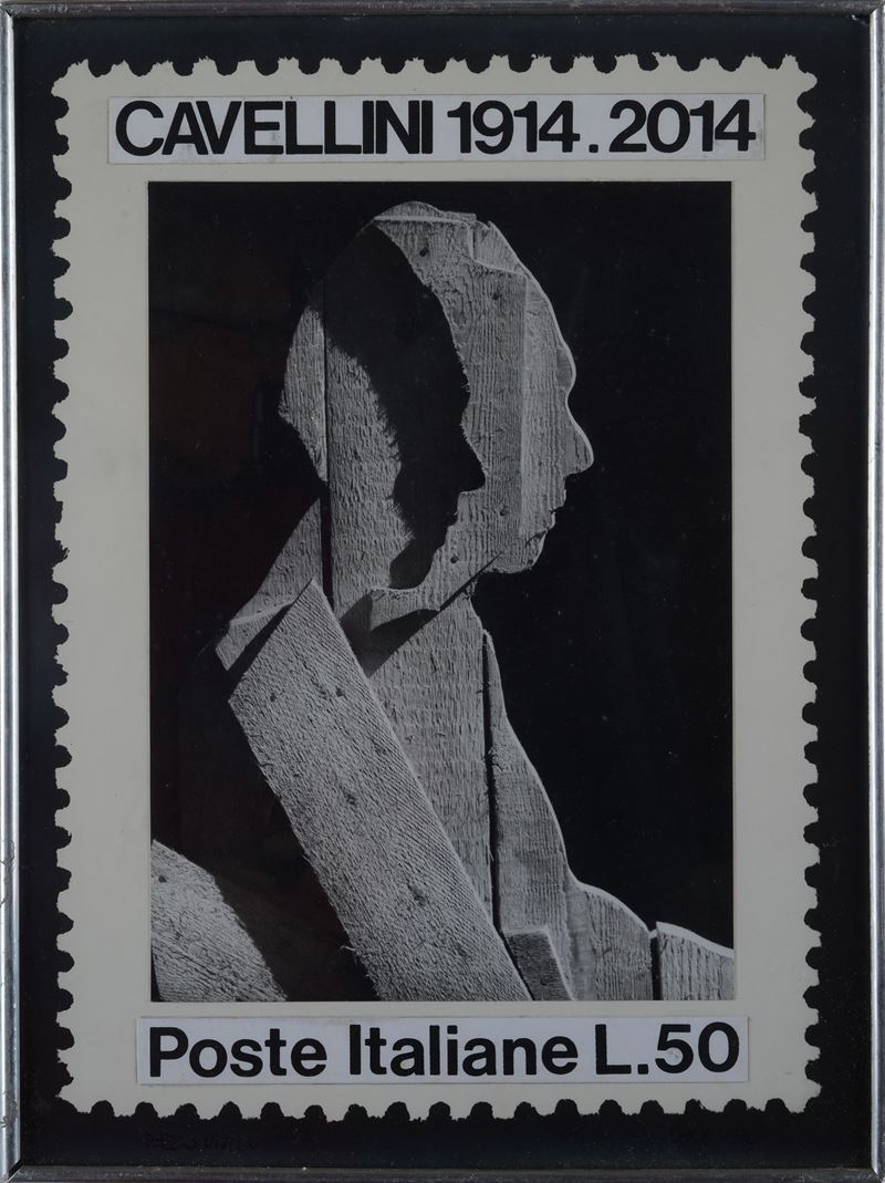 Guglielmo Achille Cavellini - Francobollo con Ritratto Ceroli.