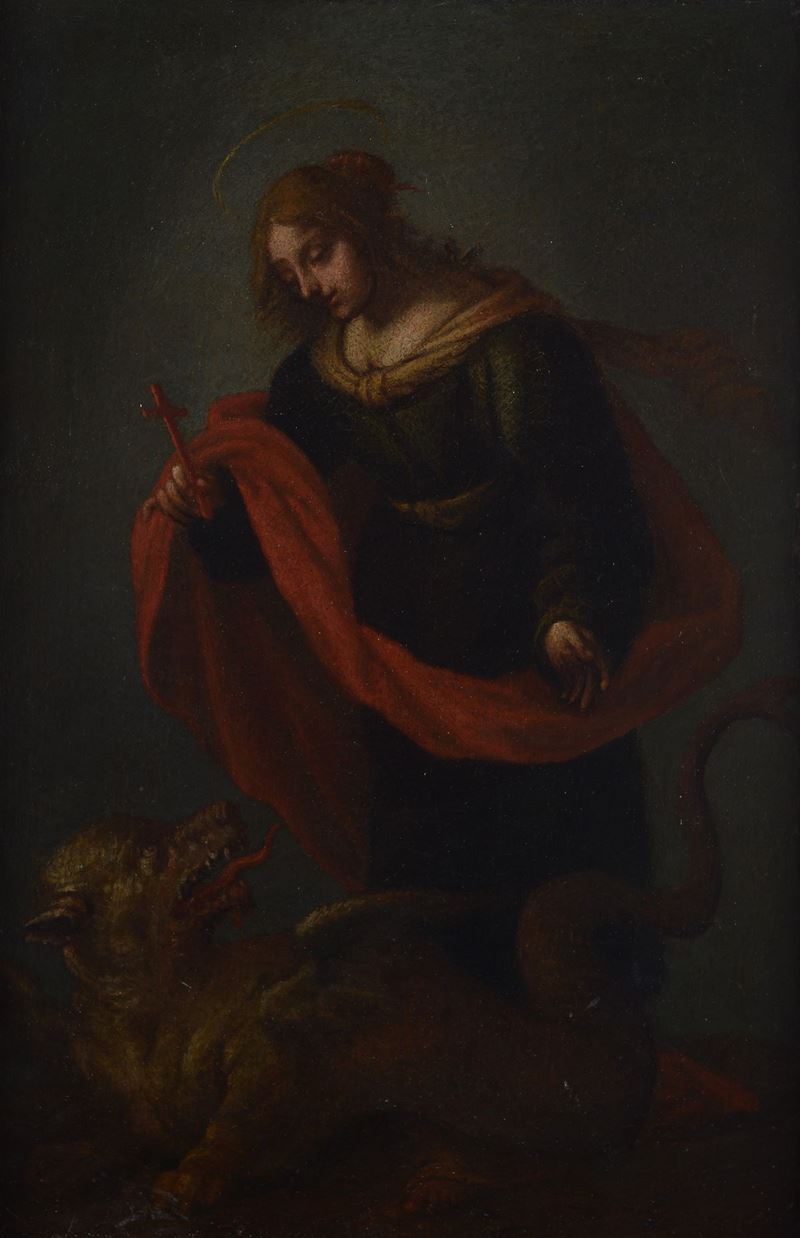 Scuola Fiorentina, XVII Sec. - Santa Margherita D'antiochia e il Drago