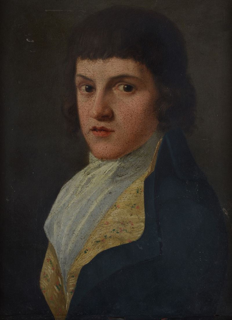 Scuola Europea, XIX Sec. - Ritratto di Giovane
