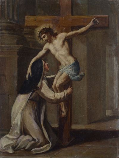 Santa Maria Maddalena De Pazzi in Adorazione della Croce