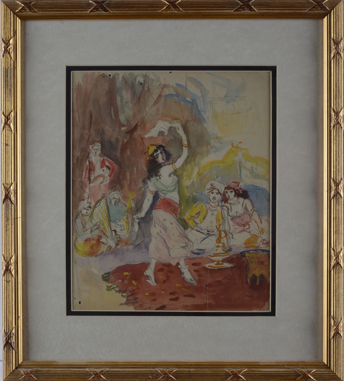 Attr. a Fernand Riblet - Danzatrice Nell'harem