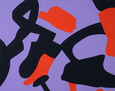 Viola rosso, vinilico su tela, 2011