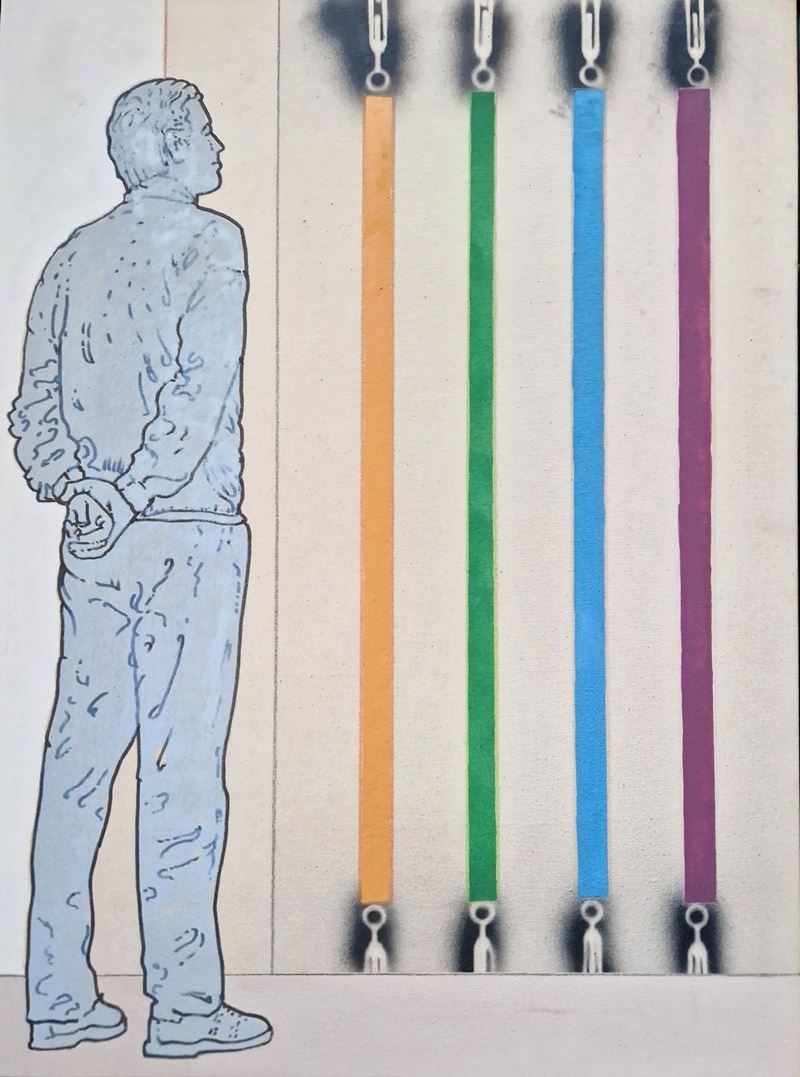 Renato Mambor - Tappeto Verticale