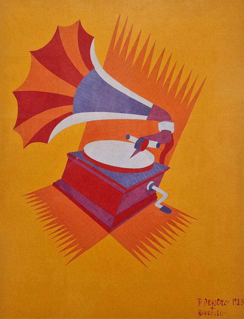 Fortunato Depero - Grammofono