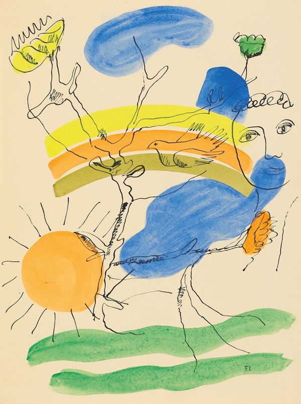 Fernand L&#233;ger : Without title  - Lithography - Auction MODERN AND CONTEMPORARY ART - II - Galleria Pananti Casa d'Aste